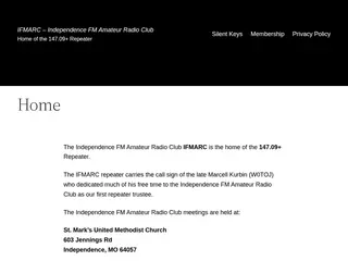 IFMARC – Independence FM Amateur Radio Club – Home of the 147.09+ Repeater