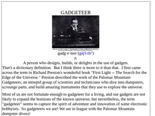 GADGETEER: A site for electronic homebrewers