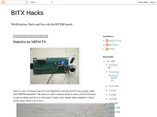 BITX Hacks: Raduino as NBFM TX
