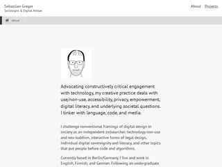 Sebastian Greger // Sociologist and Digital Artisan