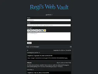 Regi's Web Vault - Guestbook - Atabook