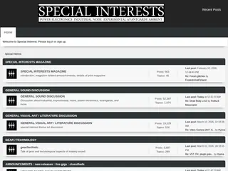 Special Interest - Index