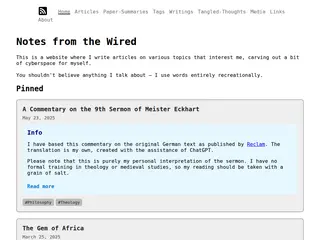 Notes from the Wired