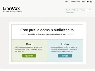 LibriVox | free public domain audiobooks