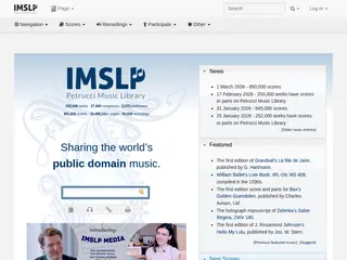 IMSLP: Free Sheet Music PDF Download