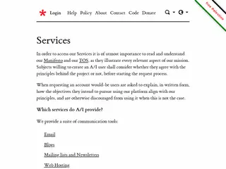 autistici.org - Services