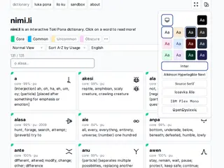 nimi.li | Toki Pona Dictionary