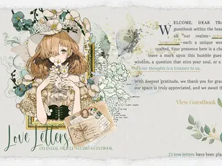 ⌜ guestbook. ⌟       🏵       the celestial oracle studio