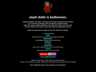 aleph diallo, aka badbunsen