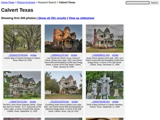 Calvert Texas - search in pictures