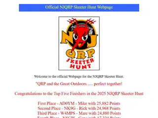 Official NJQRP Skeeter Hunt Webpage