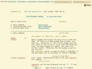 Vim: helphelp.txt