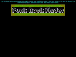 Punk Rock Finder! The most useful site for punk rockers on the web!!