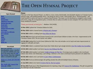 The Open Hymnal Project - Freely Distributable Christian Hymnody for Today's World