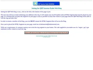 Add Your Site to The QRP Amateur Radio Web Ring