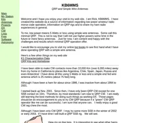 KB6MMS Home Page, QRP Ham Radio
