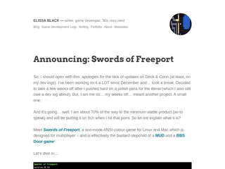 Announcing: Swords of Freeport – Elissa Black