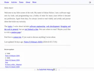 Fabian's public notepad