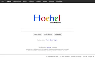 Hoehel - zoeken ip 't WestVlaams Wide Web