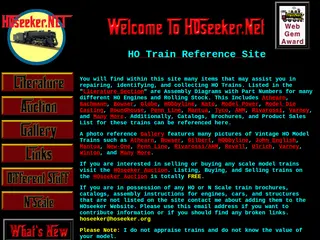 HO Train Reference and Resource Site