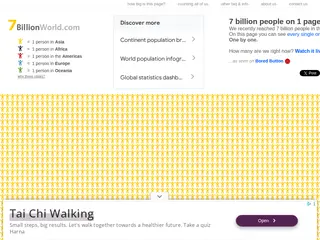 7 Billion World - 7 billion people on 1 page