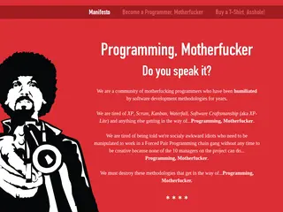 Programming, Motherfucker - Do you speak it?