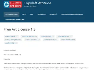 Free Art License 1.3 | Copyleft Attitude