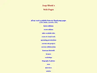 Jaap Blonk's Website