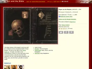 Rogier van der Weyden: Braque triptych, closed