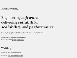 JasonGorman - Programming - UK