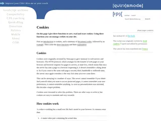 JavaScript - Cookies