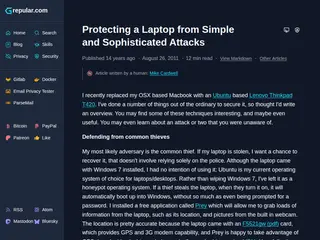 Protecting a Laptop from Simple and Sophisticated Attacks - grepular.com