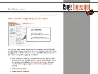 How to Enable Google Analytics Site Search