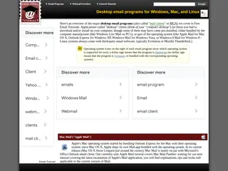 Desktop email programs for Windows, Mac, and Linux