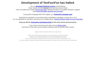 TenFourFox: A fork of Mozilla Firefox for the Power Macintosh and Mac OS X Tiger PowerPC