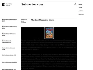 My iPad Magazine Stand + Subtraction.com