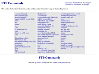 FTP Commands at FTP-COMMANDS.COM