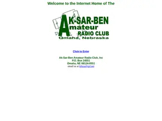 Ak-Sar-Ben Amateur Radio Club, Inc �