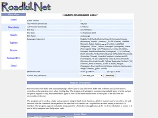 Roadkil.Net - Roadkil's Unstoppable Copier Program Download