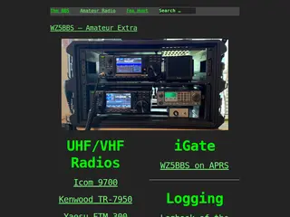 WZ5BBS – Amateur Extra - WZ5BBS