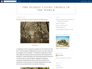 The Oldest Living Things in the World