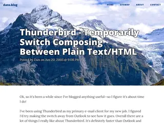 dans.blog: Thunderbird - Temporarily Switch Composing Between Plain Text/HTML