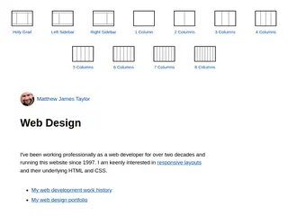 Web Design Articles (CSS Layouts, Experiments & Demos)