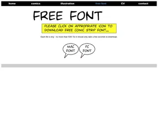 Phil Elliott - Free Comic Strip Font
