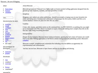 blosxom :: the zen of blogging ::
