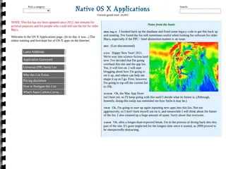 OS X Apps