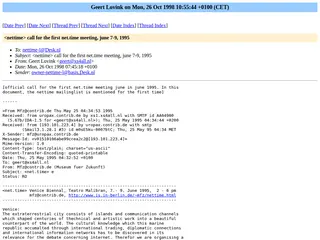 <nettime> call for the first net.time meeting, june 7-9, 1995