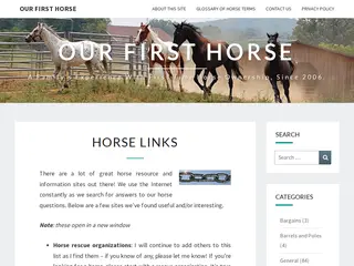 Horse Links – Our First Horse