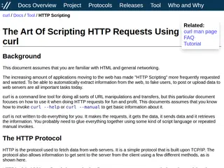 curl - The Art Of Scripting HTTP Requests Using curl