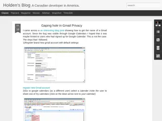 Holden's Blog: Gaping hole in Gmail Privacy